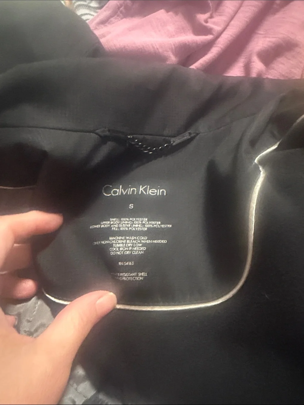Calvin Klein Men's Black Utility Jacket with Flap Pockets